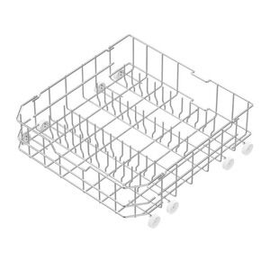 WD28X10384 Dishwasher Lower Rack Replacement For GE Models Silver Wheels 304